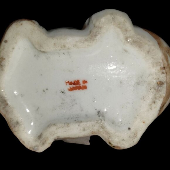 Vintage Ashtray Ceramic Alligator Crocodile Japan Cigar Figurine Gold Trim - Picture 7 of 7